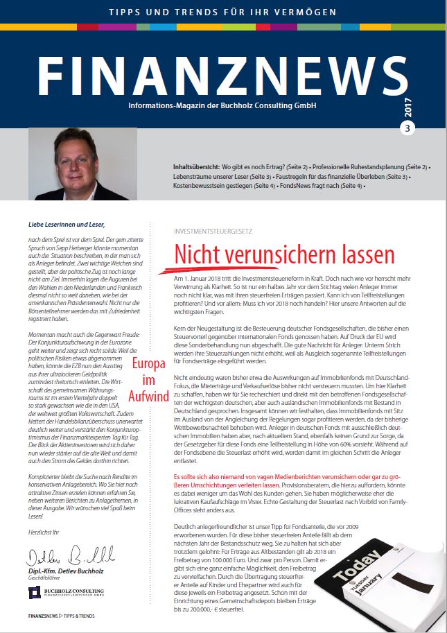 Buchholz Consulting - Finanznews Magazin - Ausgabe 3-2017